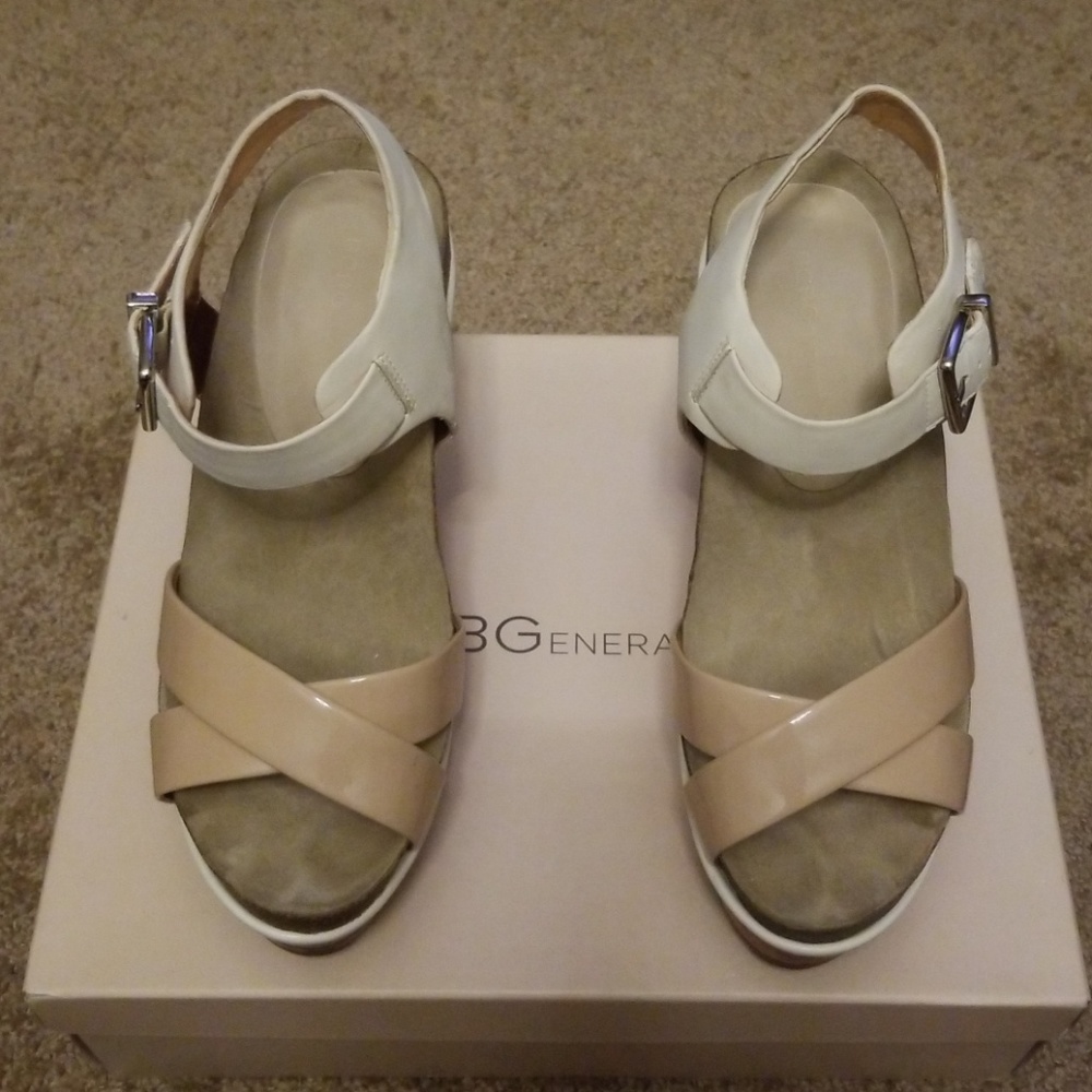 BCBG Cork Heel Wedge